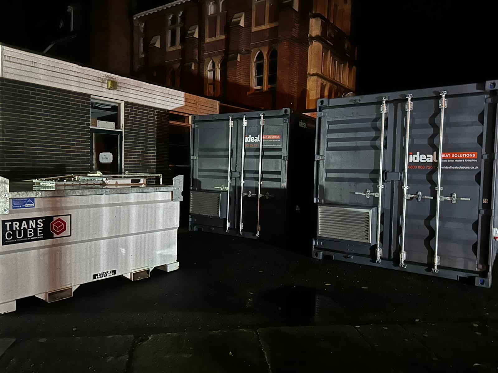 temporary boiler hire for university college