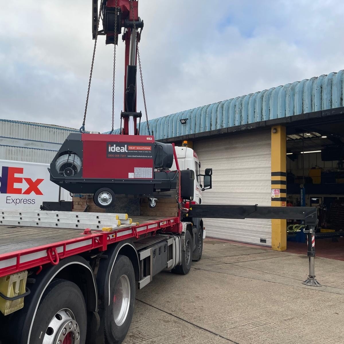 IDF heater hire for warehouse
