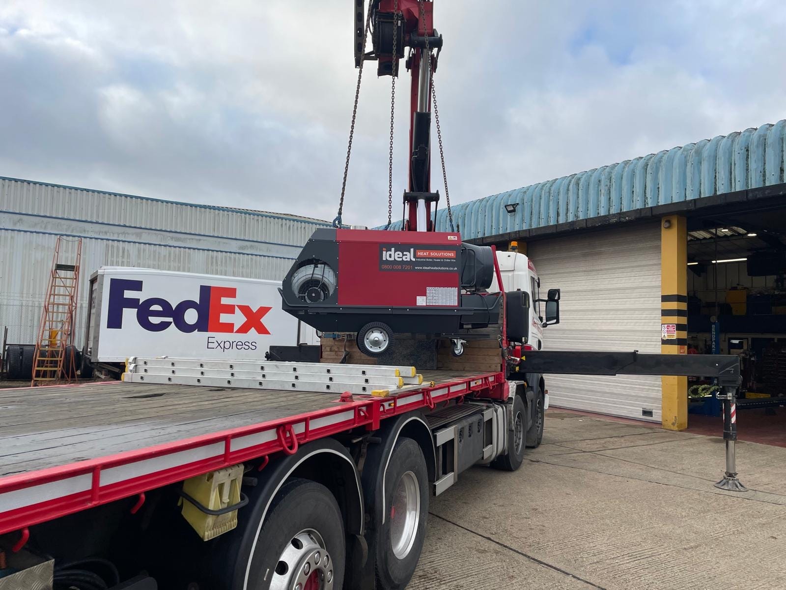 IDF heater hire for warehouse