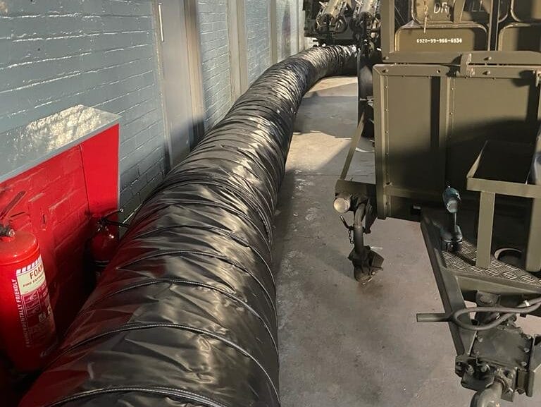 IDF heater hire ducting