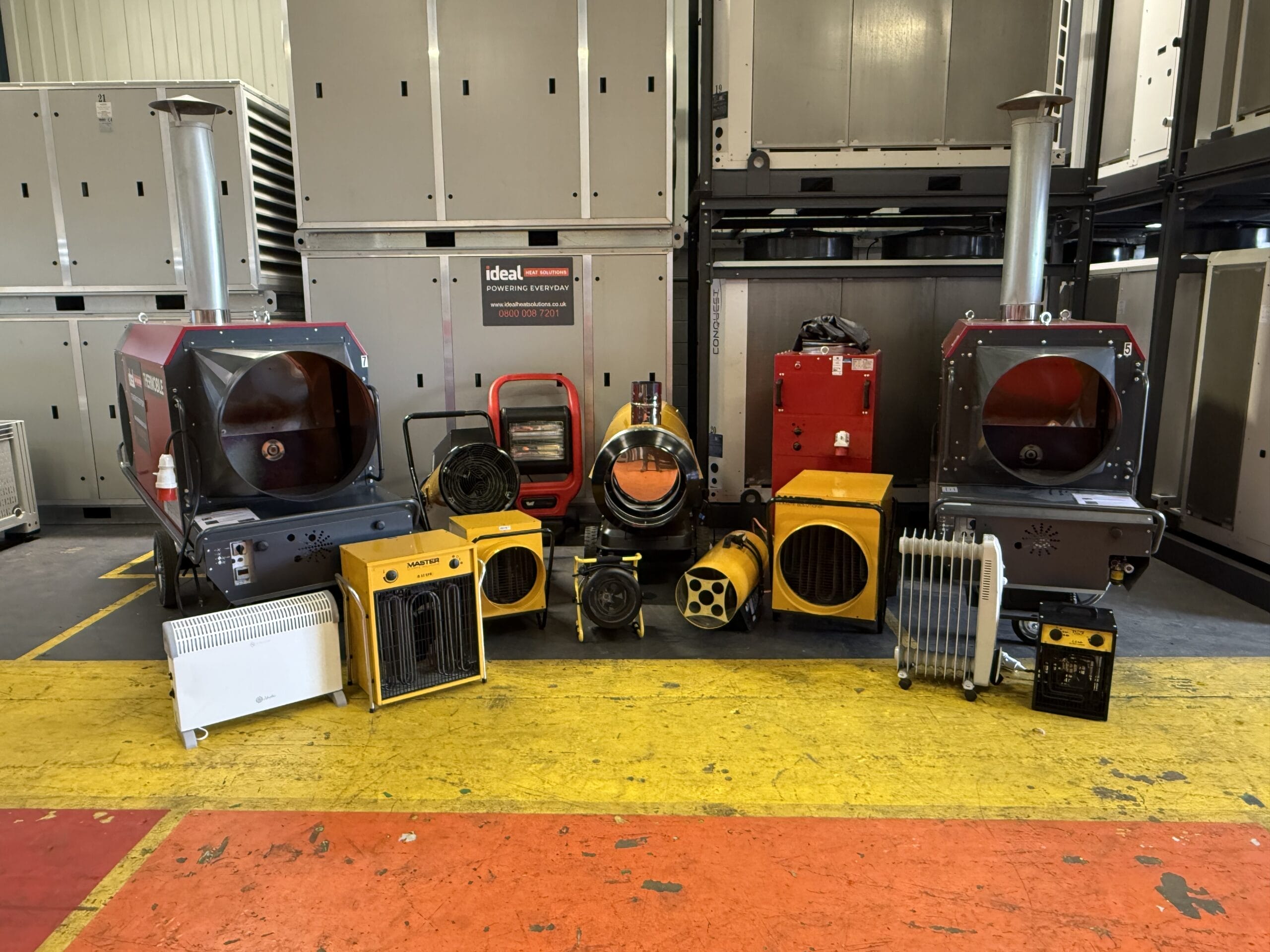 heater hire selection