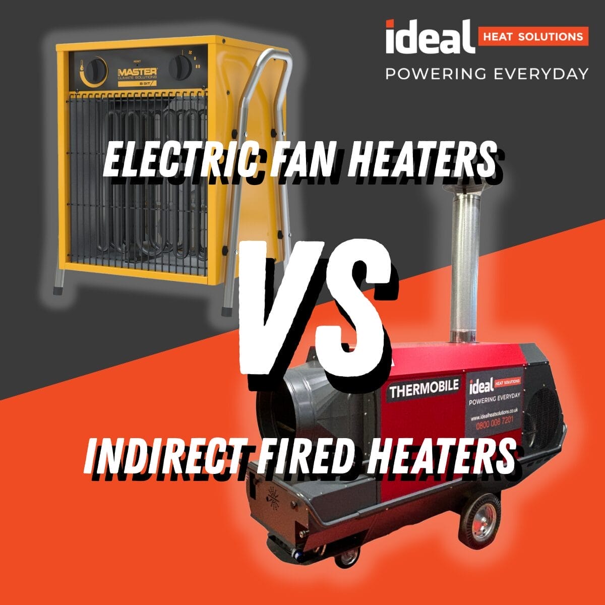 electric fan heater hire vs idf heater hire