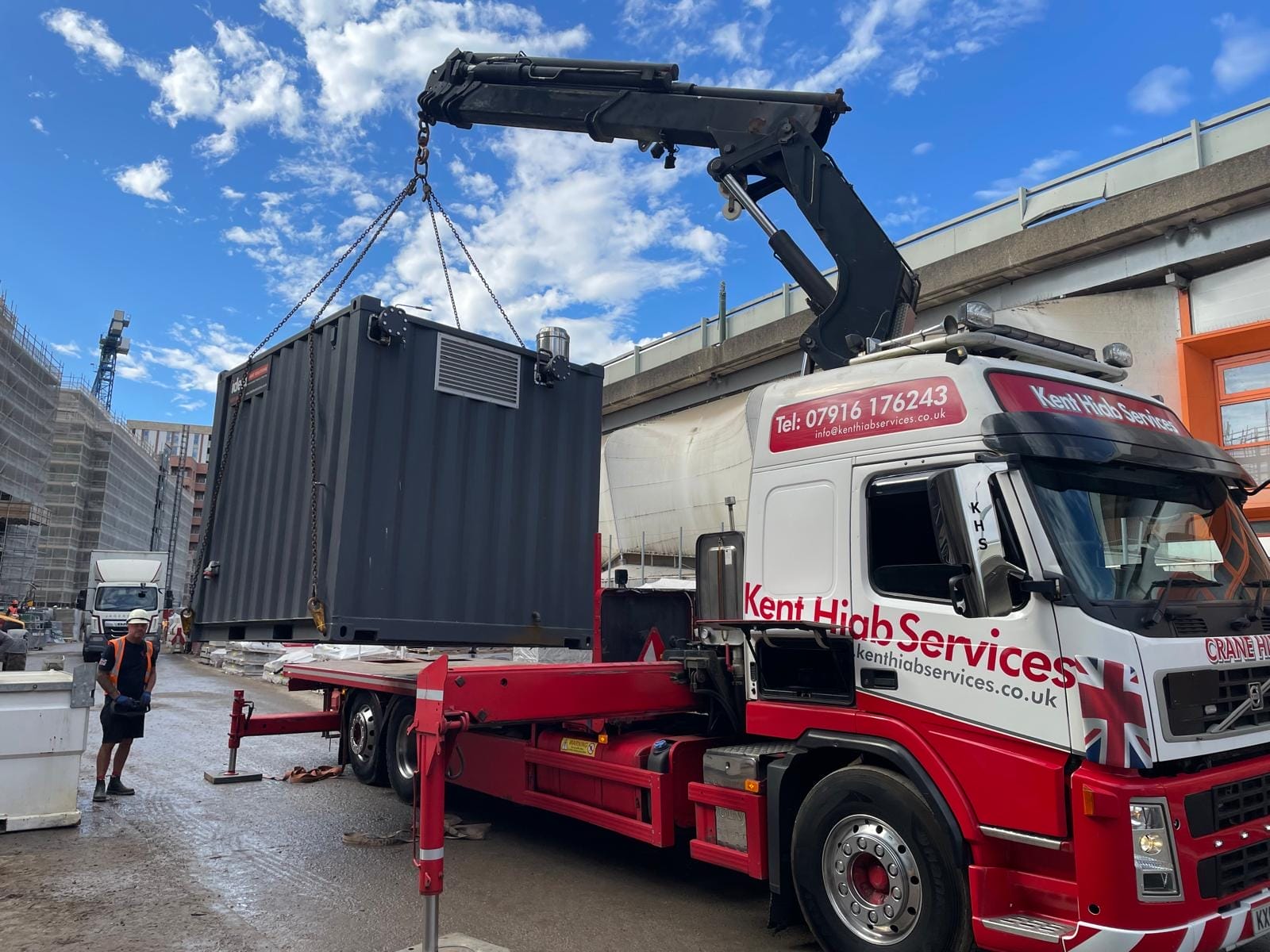 temporary boiler hire hiab lift
