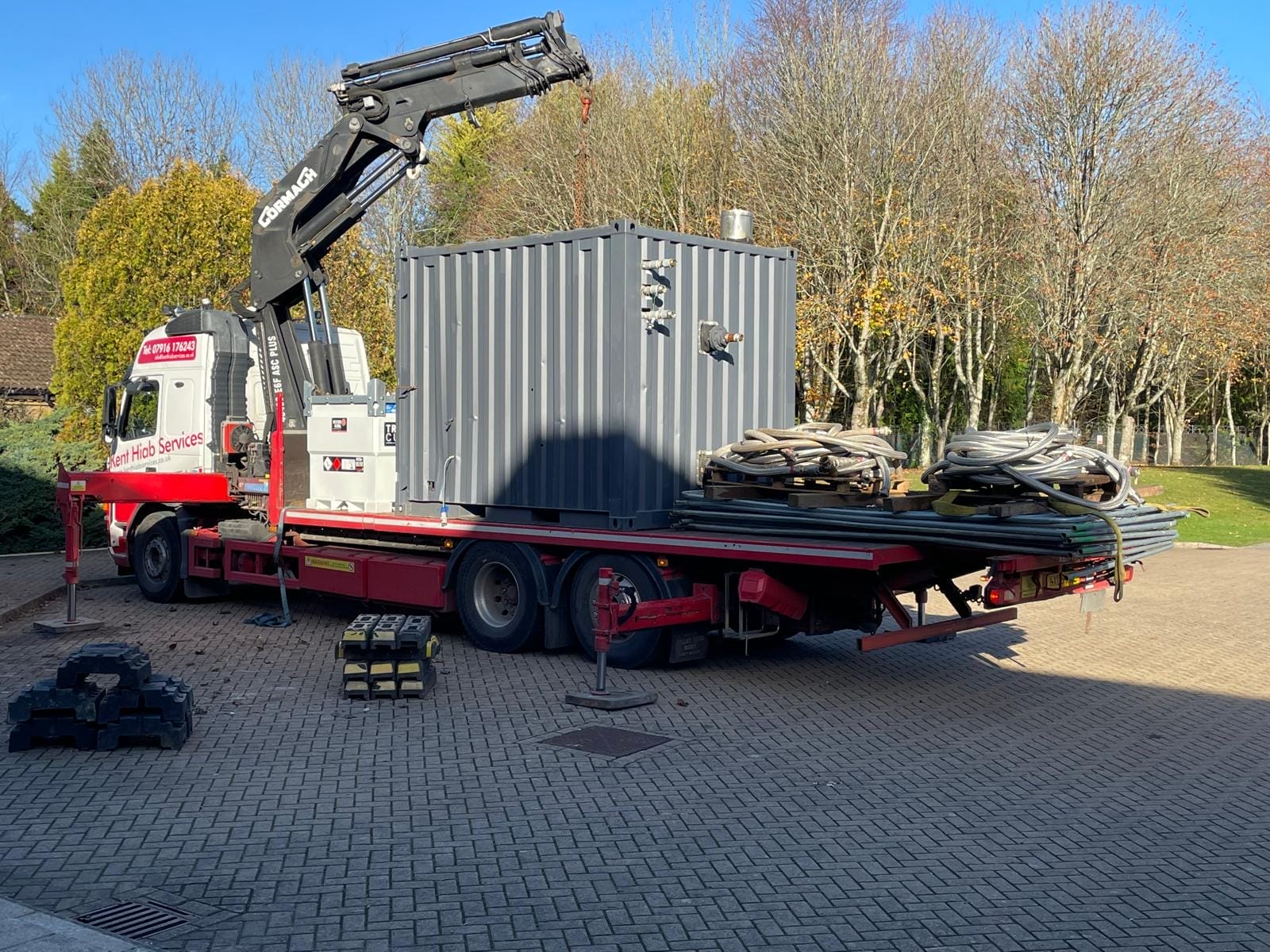 temporary 500kw boiler hire delivery